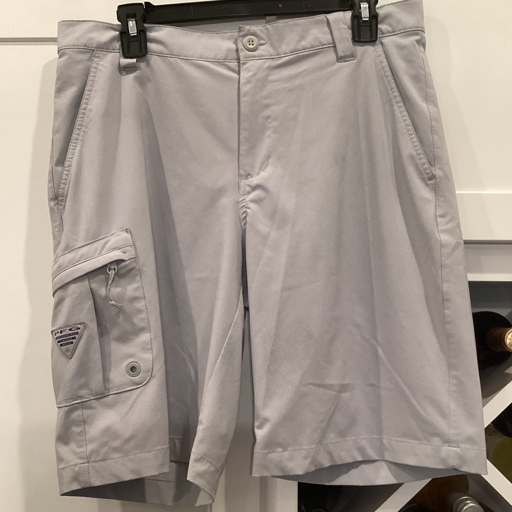 Mens Columbia PFG Cargo Fishing Shorts (32)